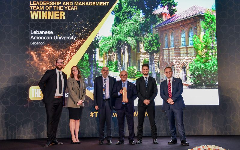 Project by Arab Institute for Women Earns LAU an International Award The university has been named Leadership and Management Team of the Year in the first-ever edition of the Times Higher Education MENA Awards.