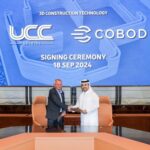 “أورباكون القابضة UCC توقع اتفاقية نهائية مع COBOD الدنماركية لشراء الجيل الثالث لأكبر طابعات ثلاثية الأبعاد في العالم لبناء مدارس مستدامة في قطر”