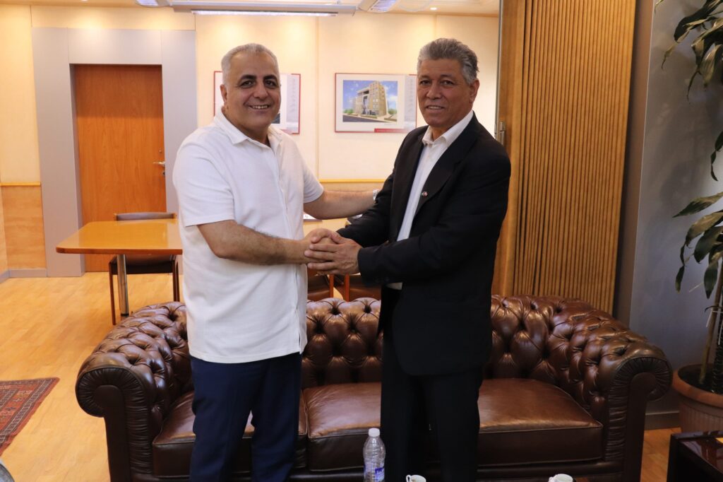 كركي يستقبل وفدًا من اتحاد نقابات عمّال فلسطين في لبنان كركي يستقبل وفدًا من اتحاد نقابات عمّال فلسطين في لبنان