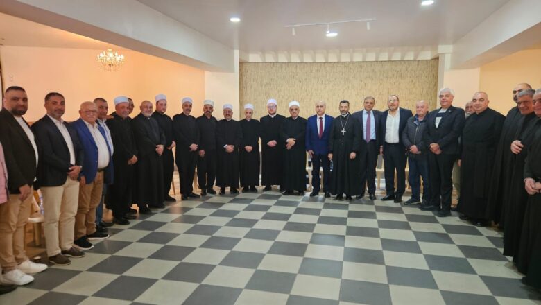 مصالحة بين أهالي بلدتي قبيع وحمانا برعاية روحية وسياسية