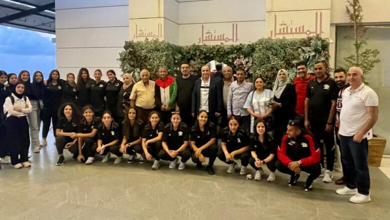 البقاعي وأعضاء الاتحاد الفلسطيني لكرة القدم الشتات ومنتخب السيدات يلتقون السفير دبور