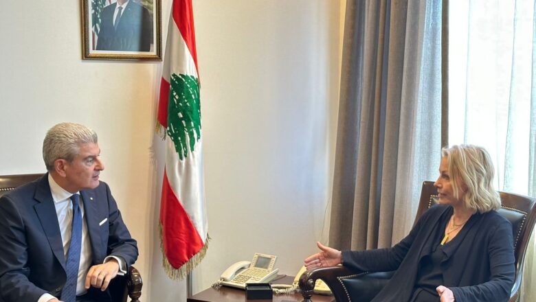 التقى وزير الصناعة جو عيسى الخوري سفيرة استونيا في لبنان
