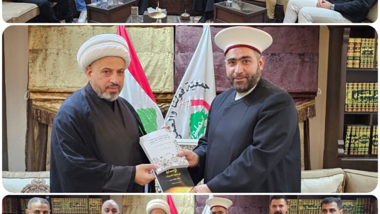 الشيخ الدكتور القطان استقبل الشيخ الخفاجي على رأس وفد من الجمهورية العراقية
