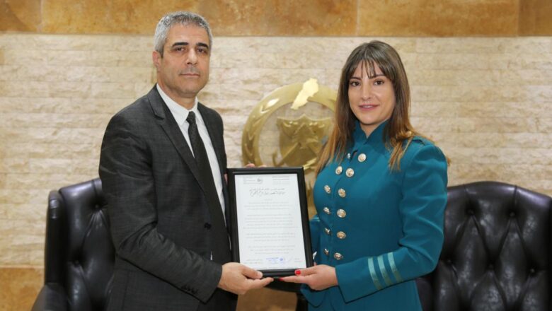 العميد فرح تباحث مع وفد إيطالي في تطوير برامج الدعم التقني واللوجستي وتلقى شهادة تقدير على عمل بطولي في زحلة