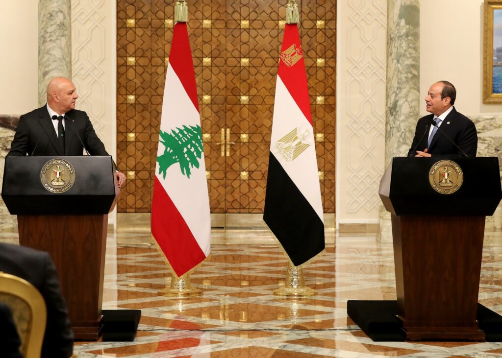 قمة لبنانية –مصرية مشتركة بين الرئيسين عون والسيسي في القاهرة قمة لبنانية –مصرية مشتركة بين الرئيسين عون والسيسي في القاهرة