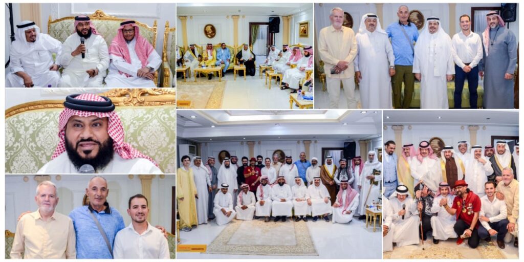 مبارك بن دهيكل وأحمد الزبيدي يكرمان الحجاج الأسبان مبارك بن دهيكل وأحمد الزبيدي يكرمان الحجاج الأسبان