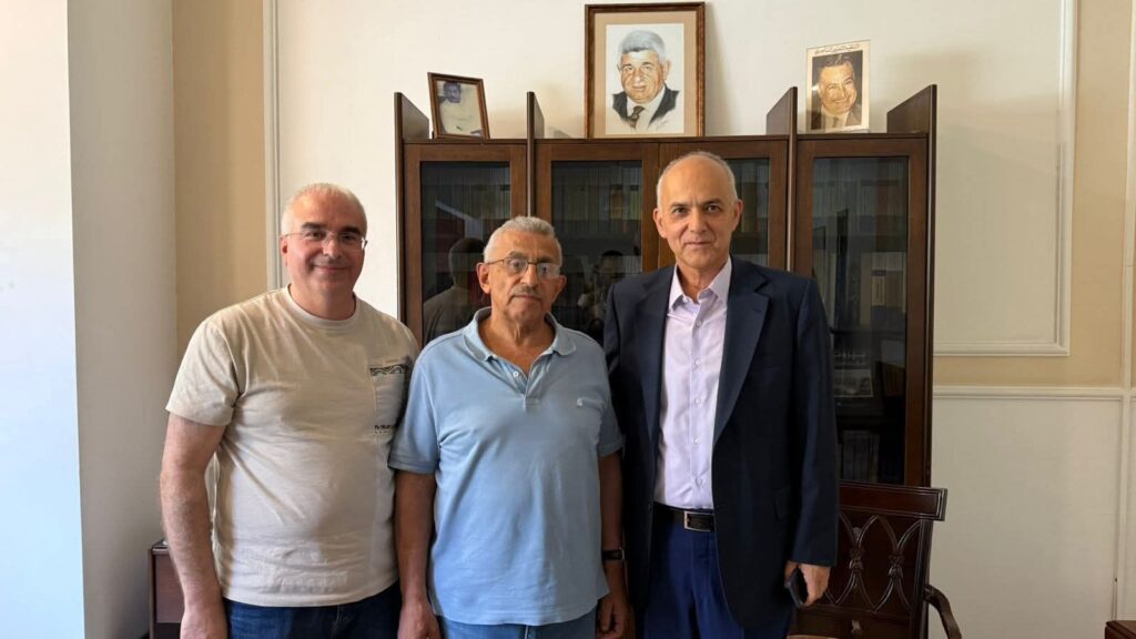 أسامة سعد يستقبل الدكتور خالد مراد والإعلامي سامر زعيتر أسامة سعد يستقبل الدكتور خالد مراد والإعلامي سامر زعيتر