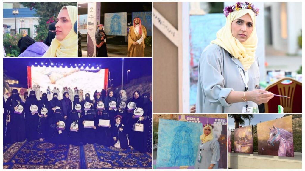 الفنانة التشكيلية أماني غيث تترك بصمة فنية مميزة في ملتقى ربيع تنومة الدولي للفنون البصرية 2025 الفنانة التشكيلية أماني غيث تترك بصمة فنية مميزة في ملتقى ربيع تنومة الدولي للفنون البصرية 2025