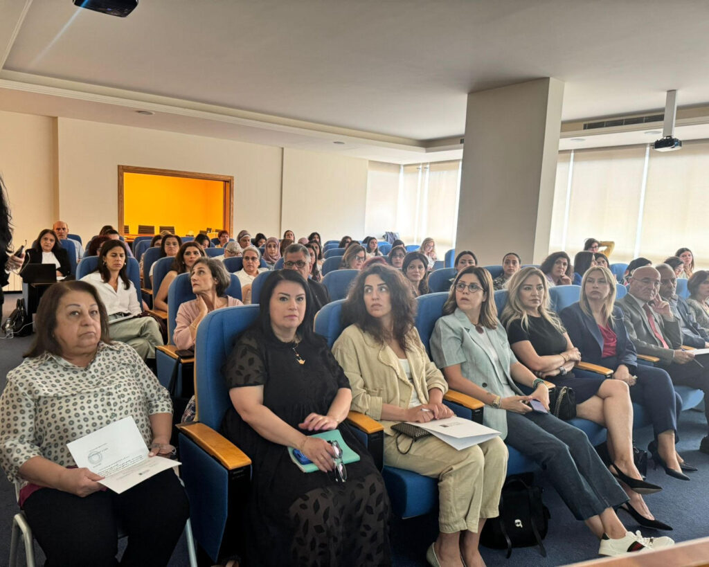 الهيئة الوطنية لشؤون المرأة اللبنانية تعقد ورشة عمل لوضع علامات تقييم المؤشر الإقليمي لعام ٢٠٢٤ حول العنف ضد النساء والفتيات في لبنان. الهيئة الوطنية لشؤون المرأة اللبنانية تعقد ورشة عمل لوضع علامات تقييم المؤشر الإقليمي لعام ٢٠٢٤ حول العنف ضد النساء والفتيات في لبنان.